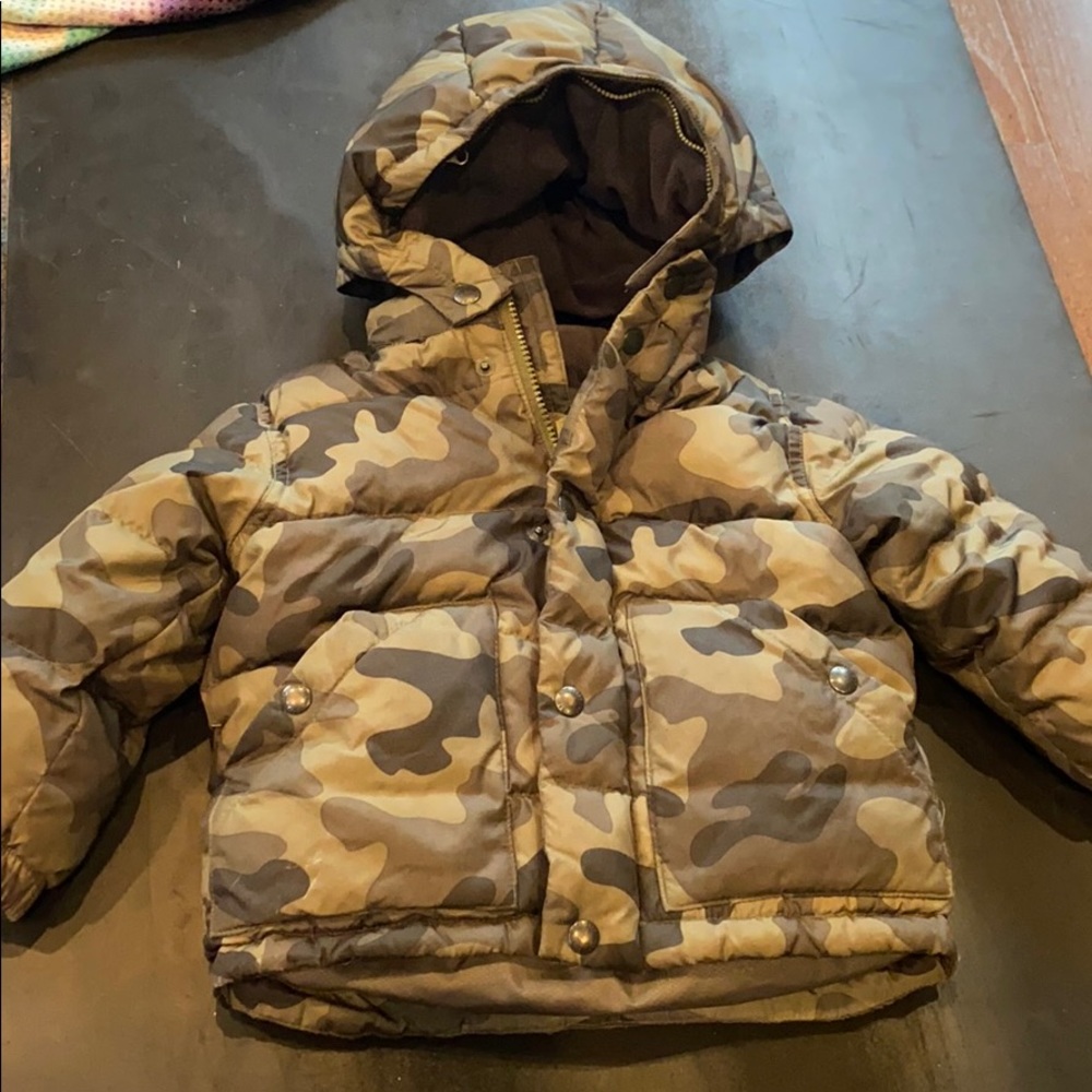 Gap Camo Puffer Winter Jacket